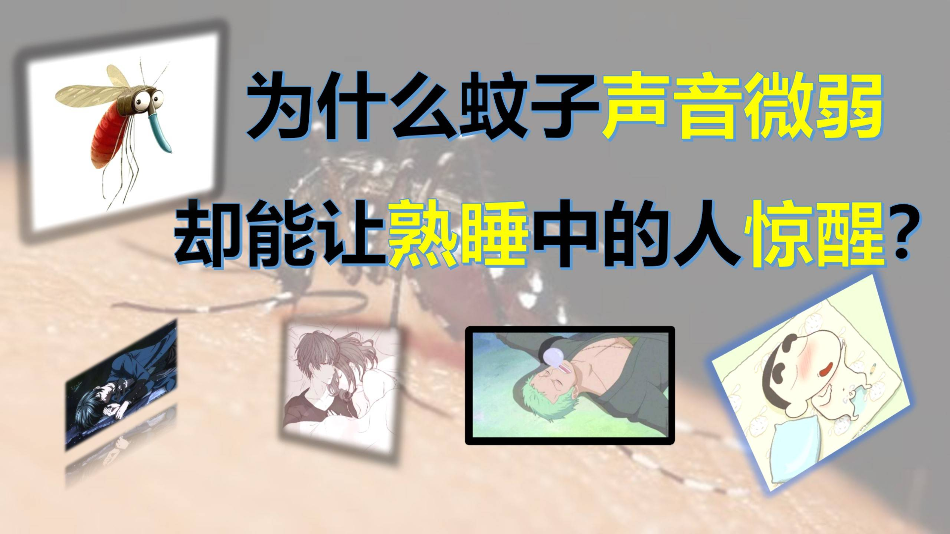 硬核科普+不思议生物:为什么蚊子的声音微弱,却能让熟睡中的人惊醒?